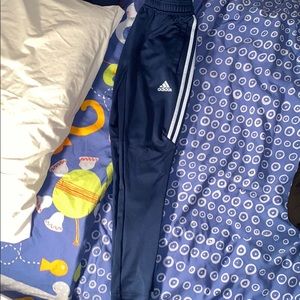 blue adidas track pants (climacool) size small